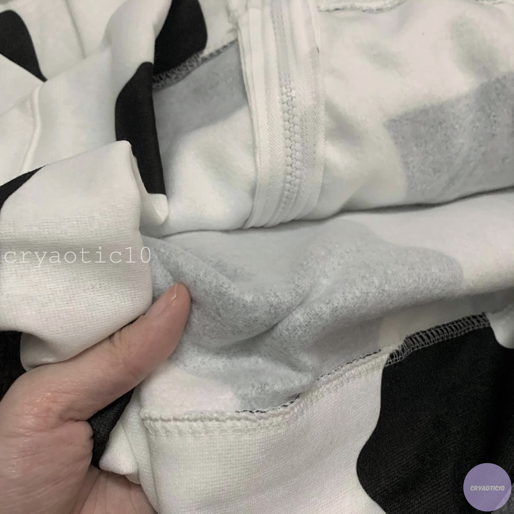 [Kèm hình thật] Hoodie bò sửa chất nỉ dày dặn có dây kéo unisex cryaotic10