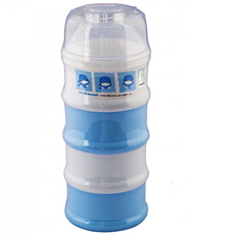 Hộp chia sữa 4 ngăn nhựa cao cấp không chứa BPA KU.KU DUCKBILL KU5305