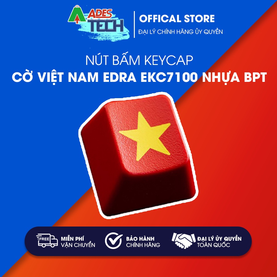 Nút Bấm Keycap Cờ Việt Nam EDRA EKC7100 Nhựa BPT