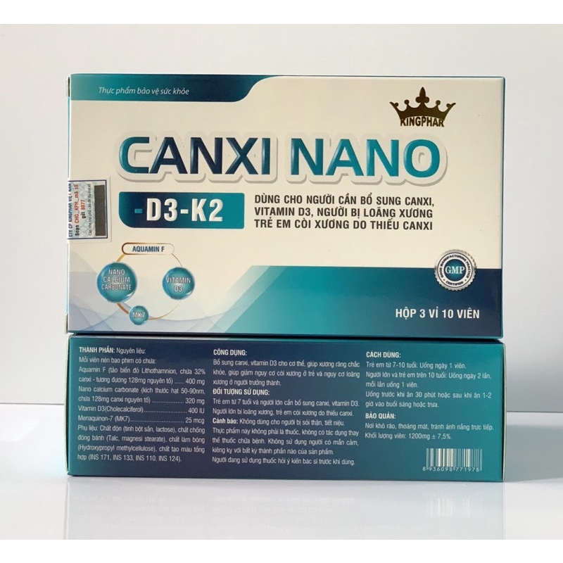 Viên uống Canxi Hữu cơ CANXI NANO - D3- K2