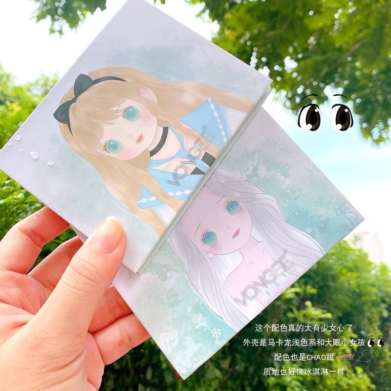 [Hàng mới về] Bảng phấn mắt 12 màu lì/nhũ ngọc trai phong cách học sinh | BigBuy360 - bigbuy360.vn