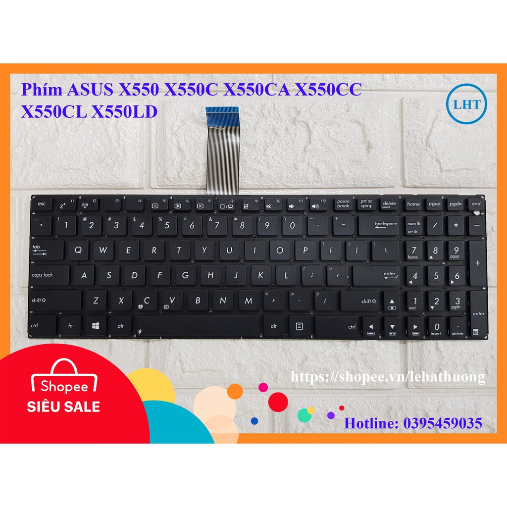 Bàn Phím Laptop ASUS X550 X550C X550CA X550CC X550CL X550LD chất lượng cao - nhập khẩu