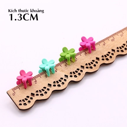 Combo 10/20/50 kẹp tóc mini dễ thương nhiều kiểu cho bé gái, kẹp càng cua nhỏ xinh hình hoa mai, vương miện, tai thỏ HOT