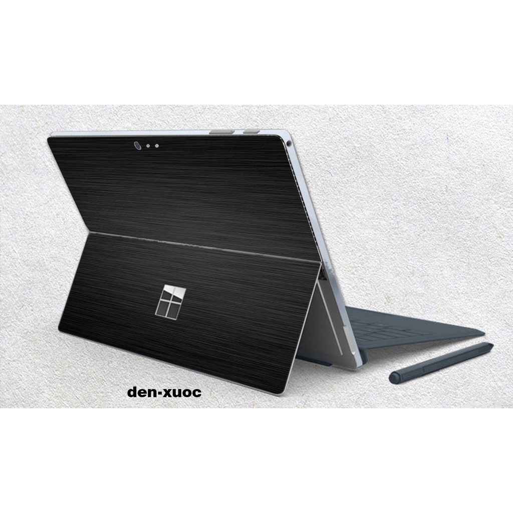 Skin dán Aluminum Chrome đen xước cho Surface Go, Pro 2, Pro 3, Pro 4, Pro 5, Pro 6, Pro 7, Pro X