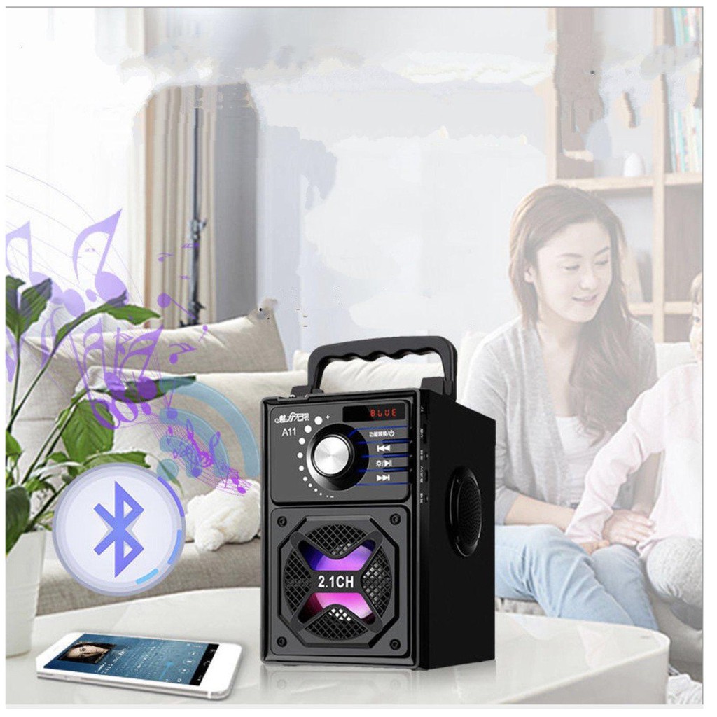 Bộ dàn karaoke chuyên nghiệp 2 micro 3D siêu trầm 4.2 Bluetooth 