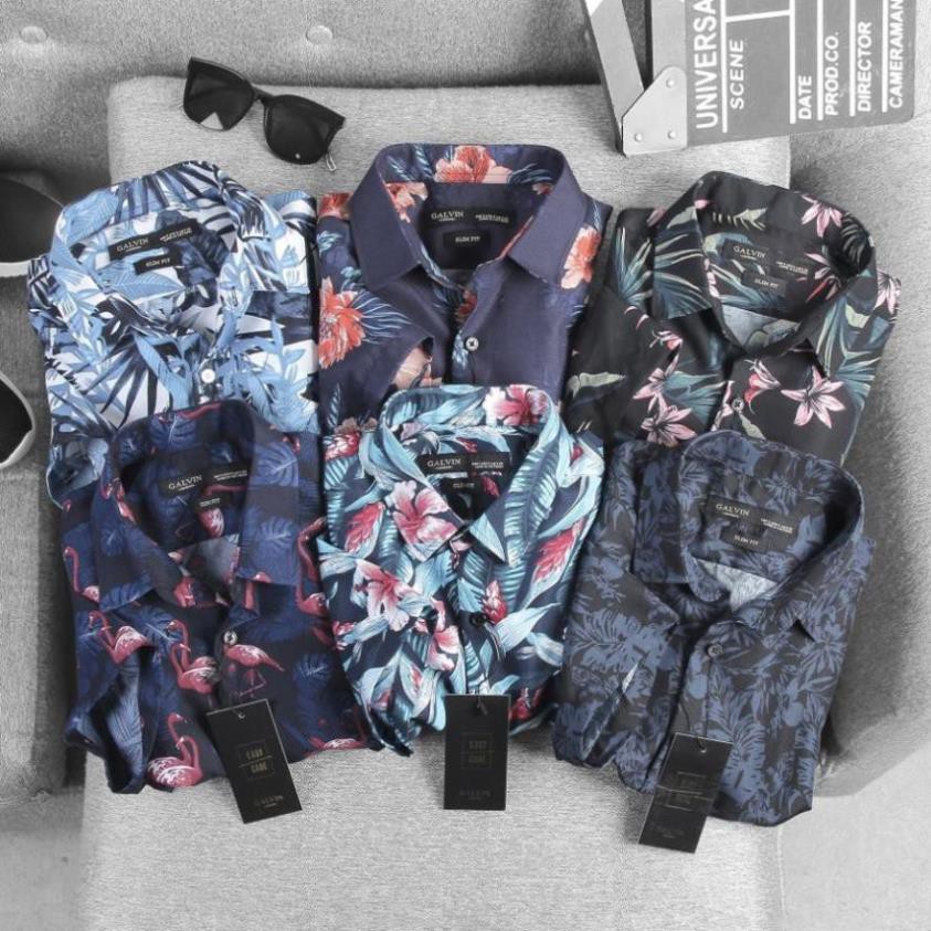 Sơ mi nam Galvin cộc tay họa tiết hoa ,áo sơ mi hoa tay lỡ 82- Leo Vatino | BigBuy360 - bigbuy360.vn