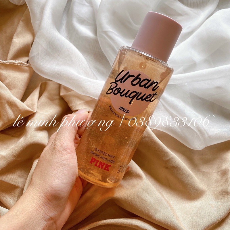 xịt thơm toàn thân body mist victoria secret Urban bouquet ,Fress Clean ,cool & Bright ,warm cozy ,Beach Flower