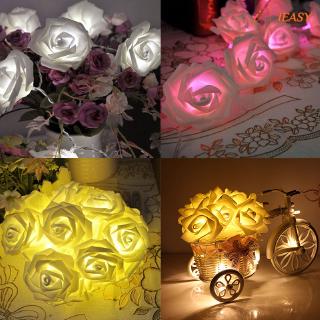 Dây đèn 20 bóng LED trang trí hình hoa hồng lung linh