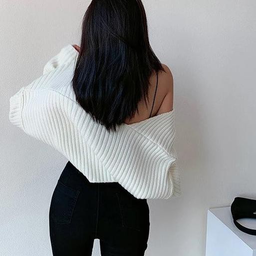 Bán chạy Momo Crop Cardi ngoài / đan Bolero ngoại cỡ...
