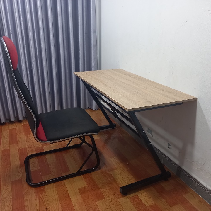 Bàn làm việc Chữ U,K,Z, học tập, Gaming, Kt D1200 x R600 x C750, Chân sắt sơn tĩnh điện, Mặt gổ công nghiệp MDF