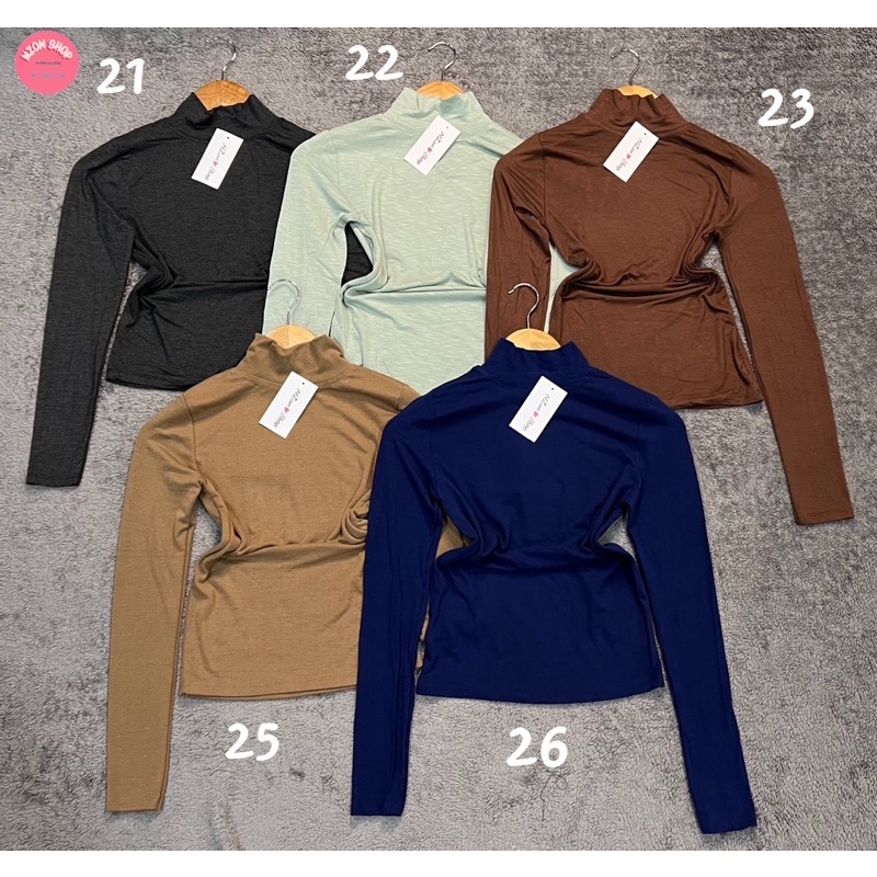 ÁO THUN BODY TAY DÀI CỔ LỌ ( NZON SHOP )
