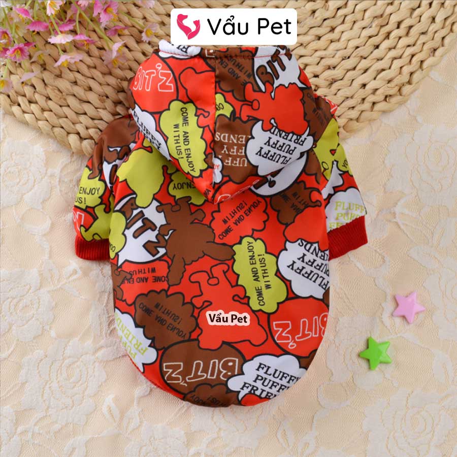 Áo Cho Chó Mèo Gió Lót Lông Mùa Đông - Quần Áo Cho Chó Poodle, Con, Lớn, Mèo, Thú Cưng Vẩu Pet Shop