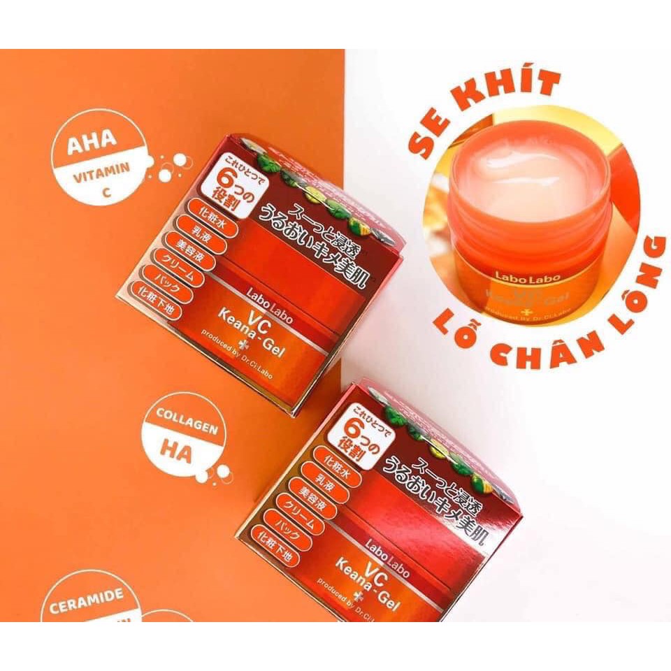 Kem Dưỡng Se Khít Lỗ Chân Lông 6in1  Dr.Ci Labo Labo Nhật Bản - Hủ 90g