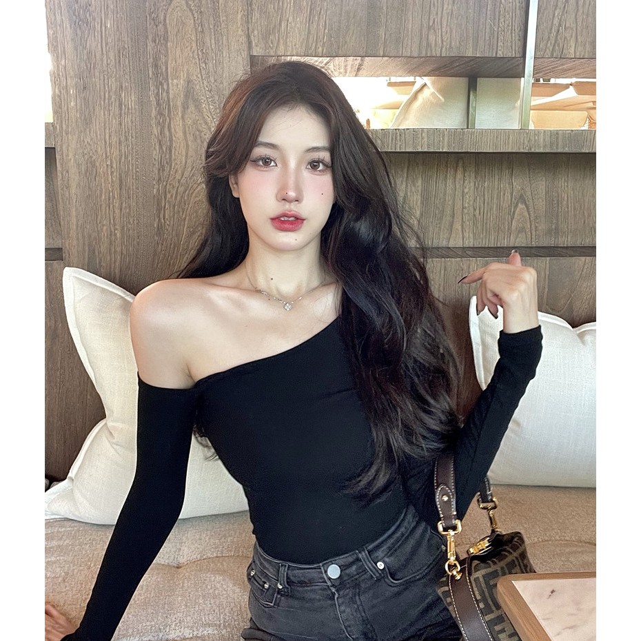 Áo len nữ lệch vai sexy hàng QCCC