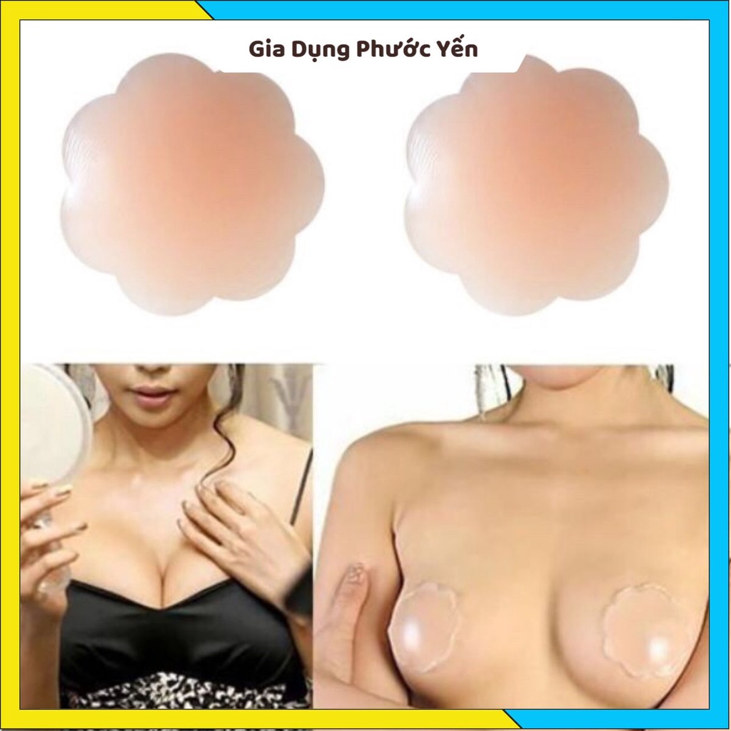 Combo 2 Miếng silicone dán đầu ngực siêu chắc