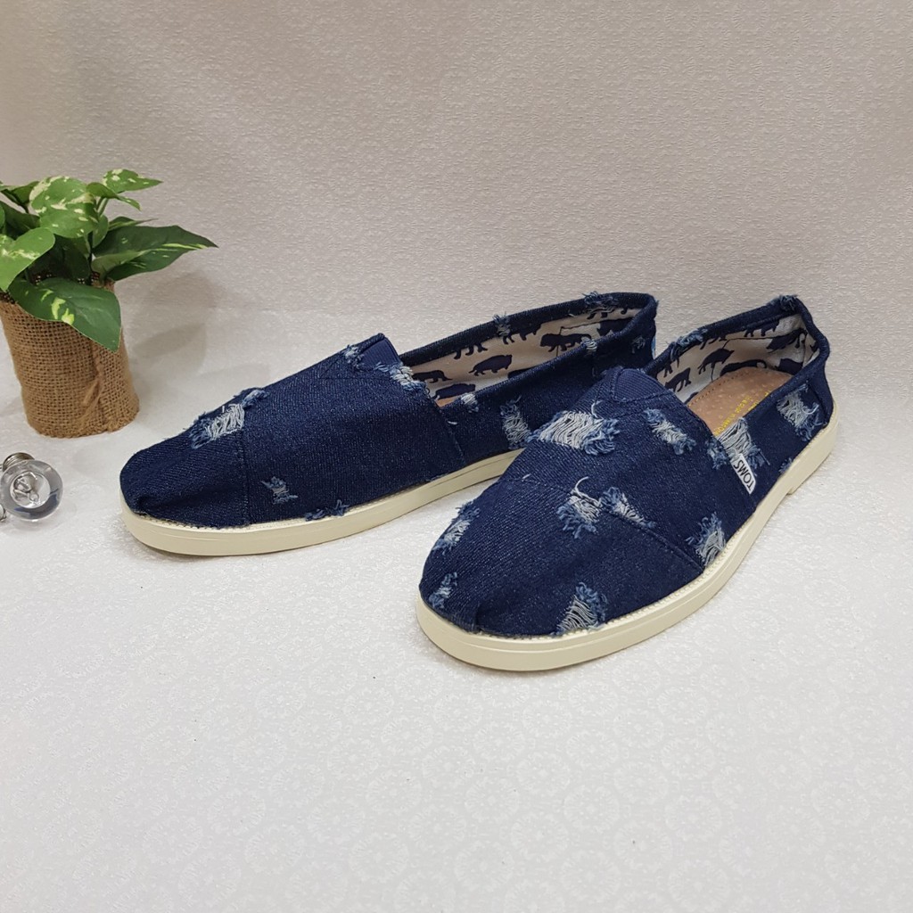 [ Sale sốc hàng mới về] Giày nam Toms bò rách cực chất BR