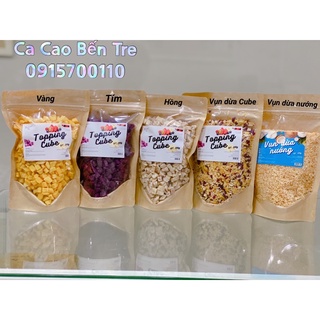 Combo topping Cube. Topping rắc trang trí trà sữa, kem, bánh
