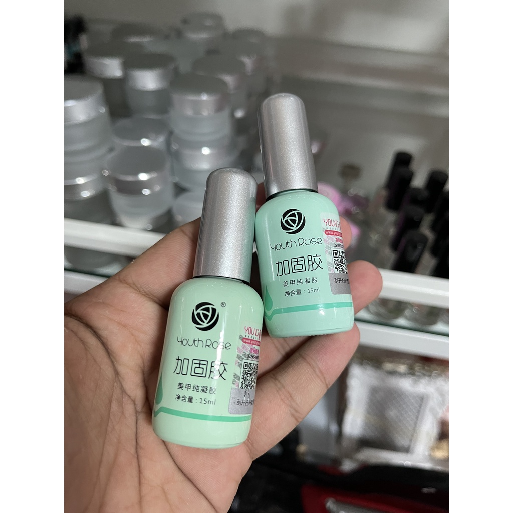 Base Top Cứng móng  top li hoa hồng liên kết 15ml