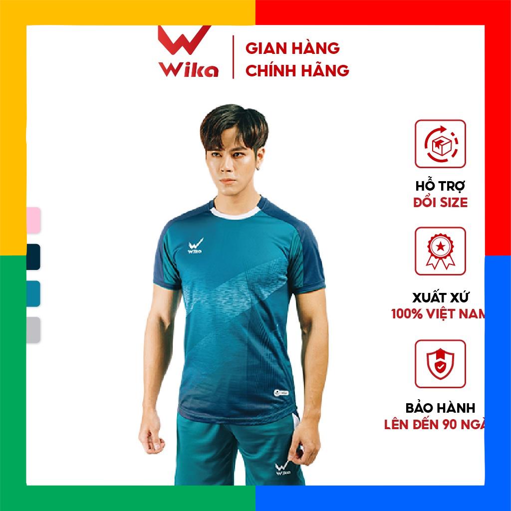 Áo Bóng Đá Wika TORNADO In Chuyển Nhiệt 4D Tinh Tế Đường Vân Lốc Xoáy, Kết Cấu Vải Mềm Mịn, Thoáng Khí Thấm Hút Tốt