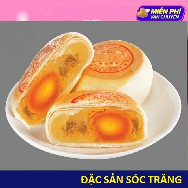 Bánh Pía Sóc Trăng Đậu Xanh Sầu Riêng Có Trứng Muối -300g - Ngon Tuyệt Vời