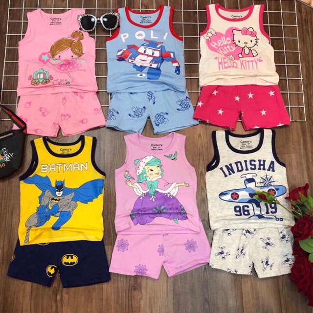 Bộ cotton bé trai