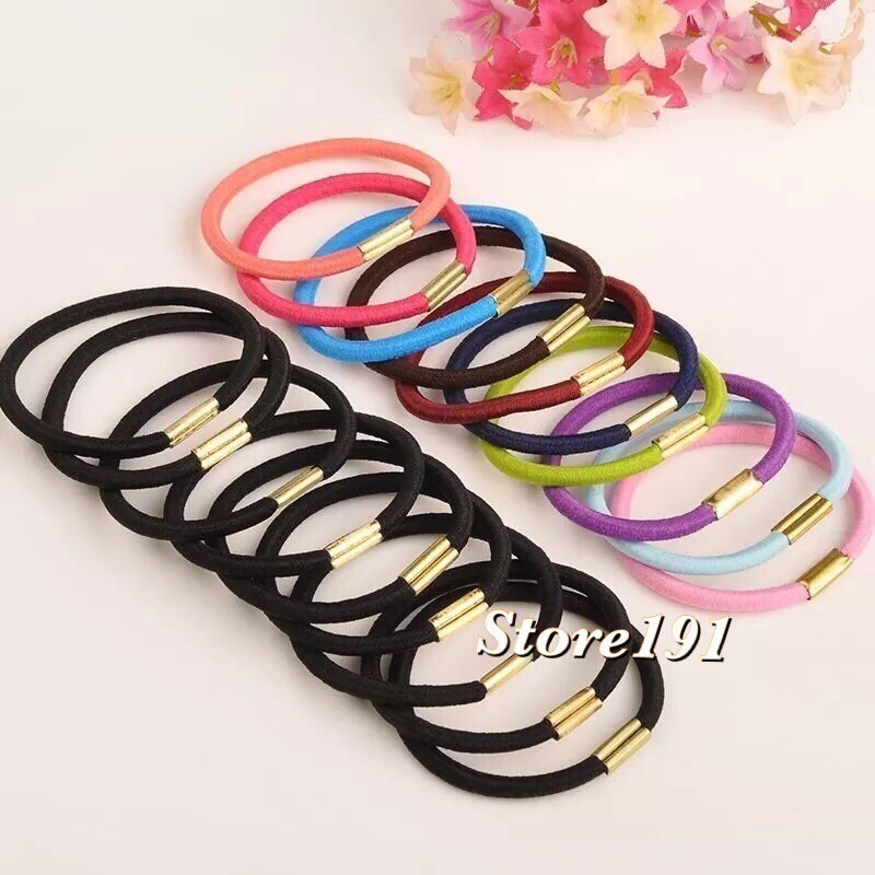[Bán Sỉ] Set 100 Dây Buộc Tóc Co Giãn Tạo Kiểu Chuyên Dụng - PT07