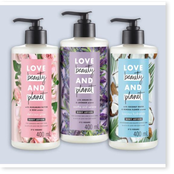 [Mã giảm giá] Sữa Dưỡng Thể Love Beauty And Planet Body Lotion 400ml