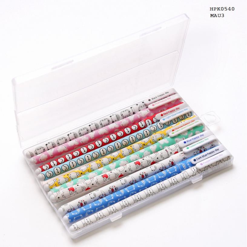 XẢ HÀNG Bộ 10 bút đánh dấu nhiều màu sử dụng tiện lợi - HPK0540
