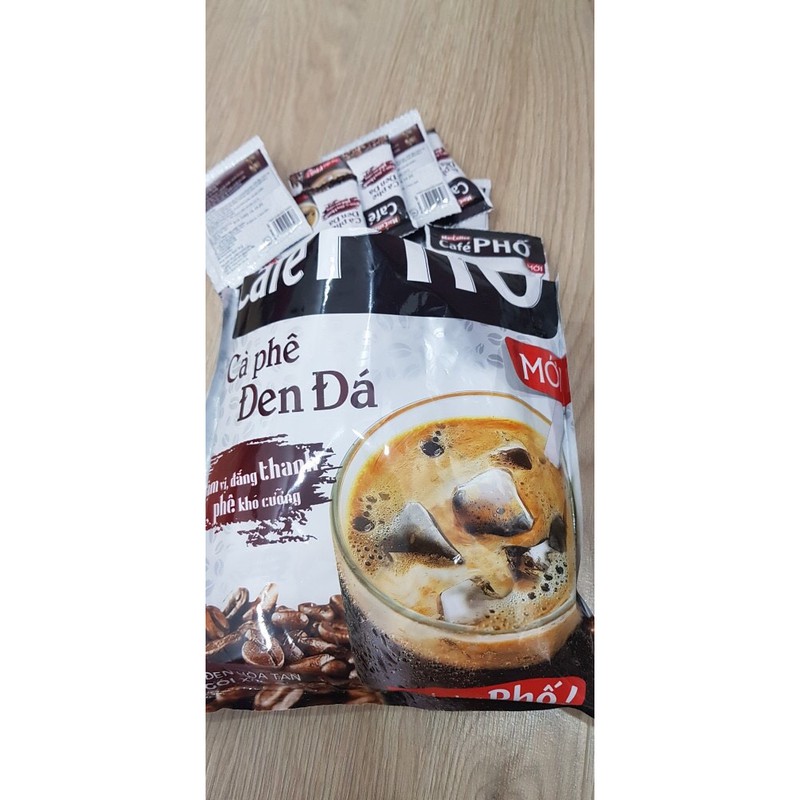 Bịch 30 gói Cà phê đen/ sữa đá Maccoffee Cafe Phố (túi 35 gói x 16g)