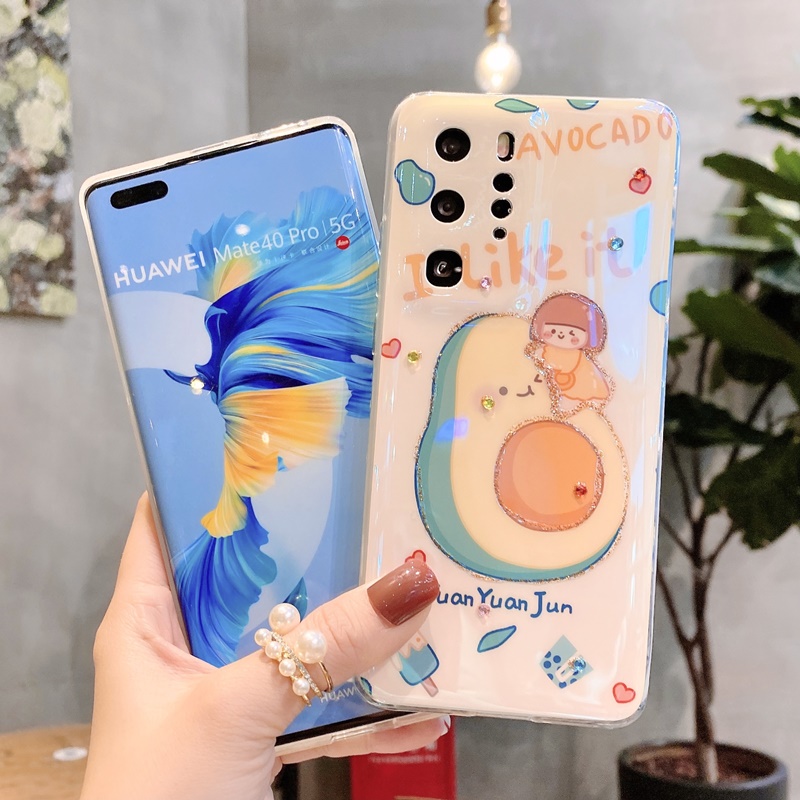 Ốp Điện Thoại Trong Suốt Họa Tiết Hoạt Hình Lấp Lánh Cho Samsung Galaxy S21 Ultra Note 8 9 20 10 Plus S20 FE S10 Plus S9 5G