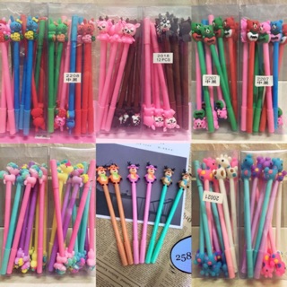 1 hộp bút nước nhiều hình cute mực xanh, đen gồm 12 bút hàng loại 1 đẹp