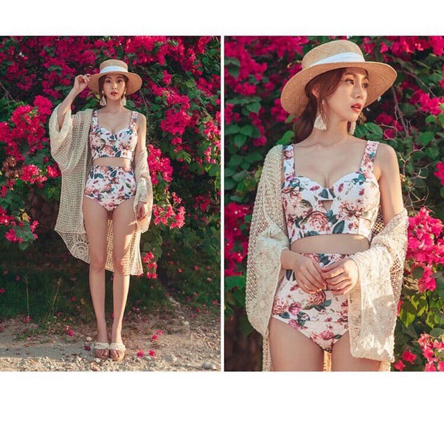 Set bikini đồ bơi style vintage mới hot 2020 siêu đẹp 2313 KHO SI GIA DUNG88