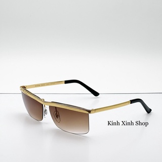 Kính râm nam Solex Sống trâu nửa viền thời trang + Tặng phụ kiện solex