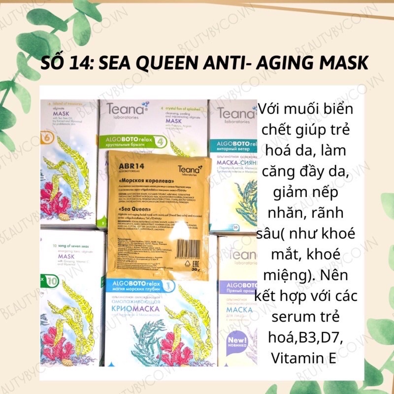 Mặt Nạ Bột Dẻo Teana Nga Chiết Xuất Từ Thiên Nhiên