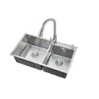 Chậu rửa bát inox SUS304 hố vuông lệch Gerari GC.001