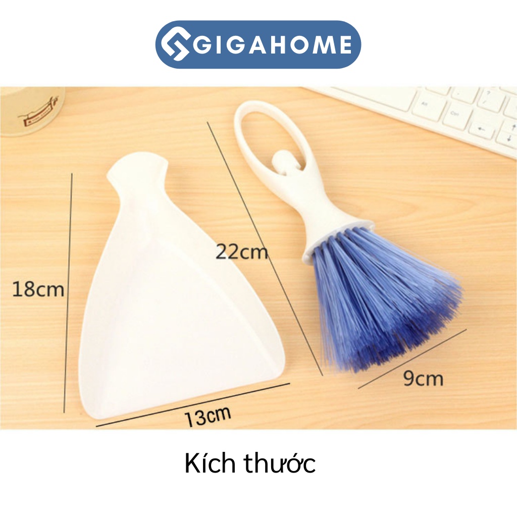 Bộ Chổi Xẻng Mini GIGAHOME Quét Bụi Bàn Phím, Xe Hơi, Bàn Thờ Tiện Lợi 7203