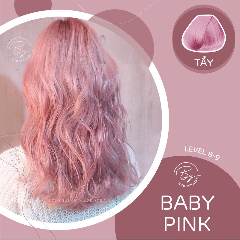 Thuốc nhuộm tóc Baby pink Buddyhairs
