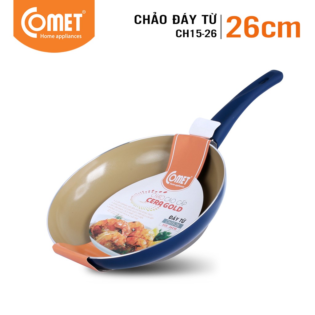 Chảo chống dính cao cấp đáy từ 26cm COMET CH15-26 ( hoả tốc TPHCM )