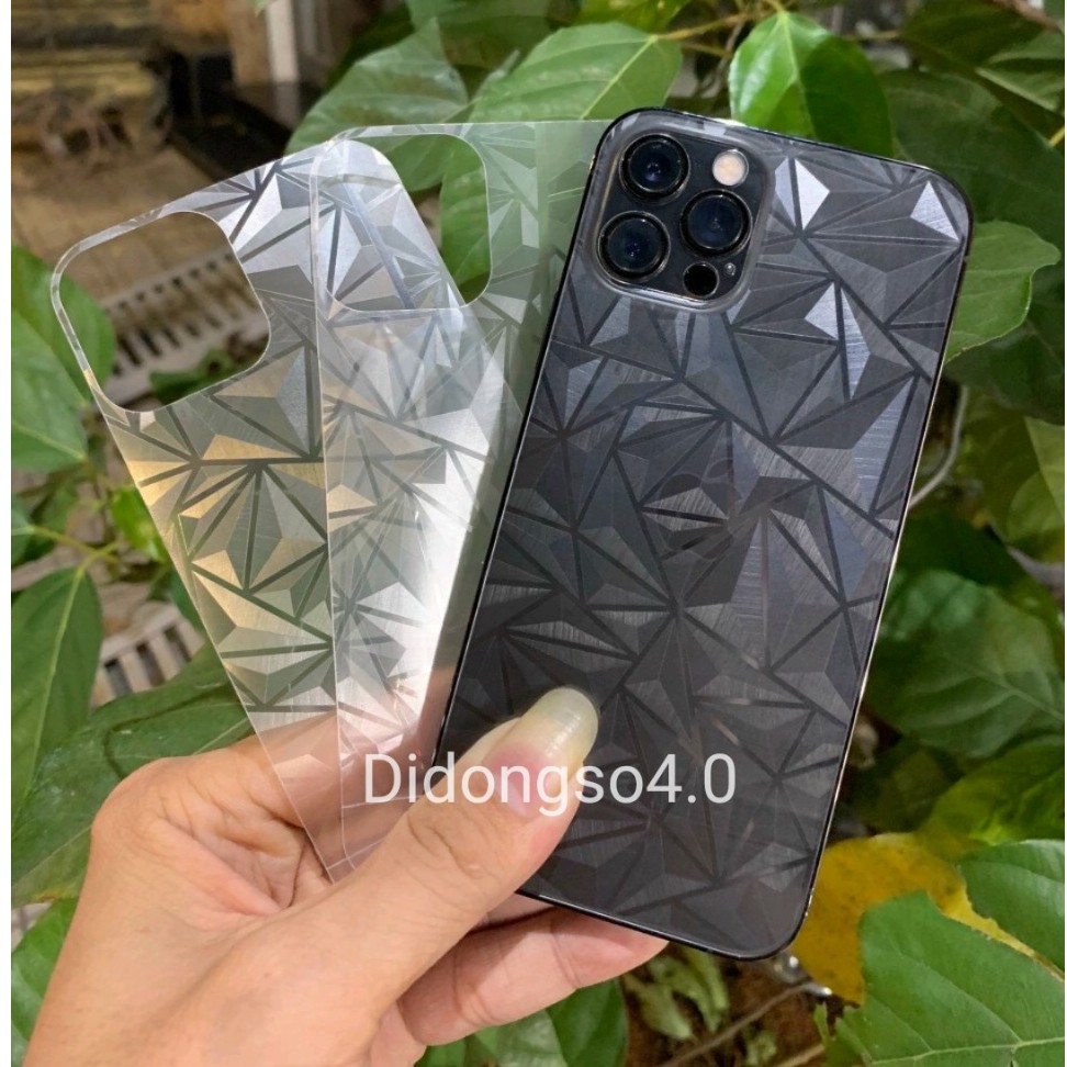 Dán lưng mặt Sau XIAOMI Mi 9 SE/ REDMI NOTE 7/ REDMI NOTE 8 vân 3D kim cương bảo vệ mặt sau máy chống trầy xước