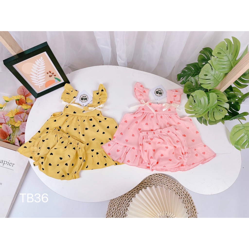 set áo 2 dây bánh bèo quần chip bo