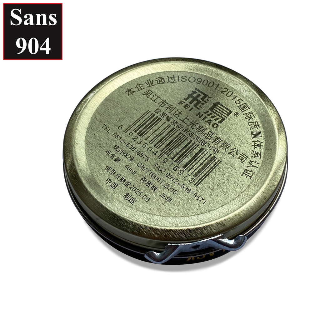 Xi đánh giày đen nâu trắng Sans904 chữa bong tróc xước hỏng giầy túi ví da