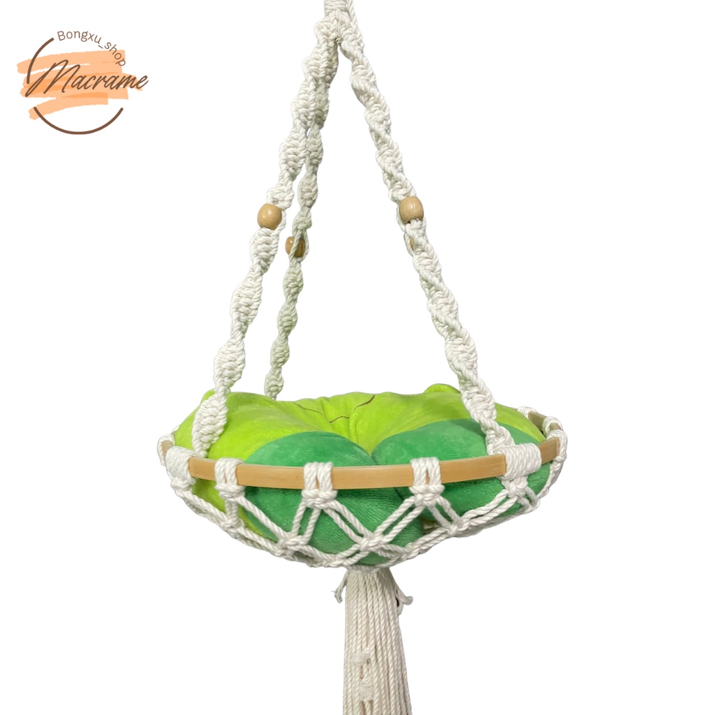 Đồ chơi cho mèo, Võng mèo, xích đu mèo macrame Bongxu_shop