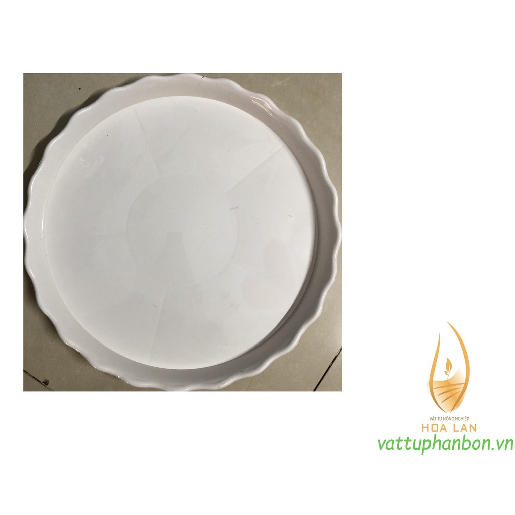 Đĩa lót chậu tròn khía Phi 40cm - #060D#
