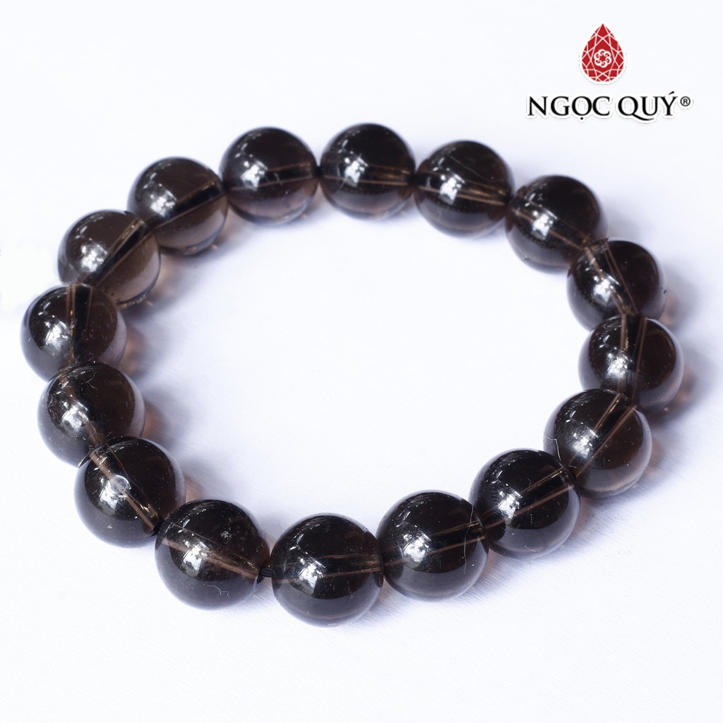 Vòng thạch anh khói smoky quartz mệnh thổ, kim - Ngọc Quý