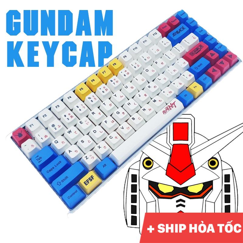 Keycap Gundam Original nhựa PBT cao cấp, Profile OEM, in Dye Sub 123 N