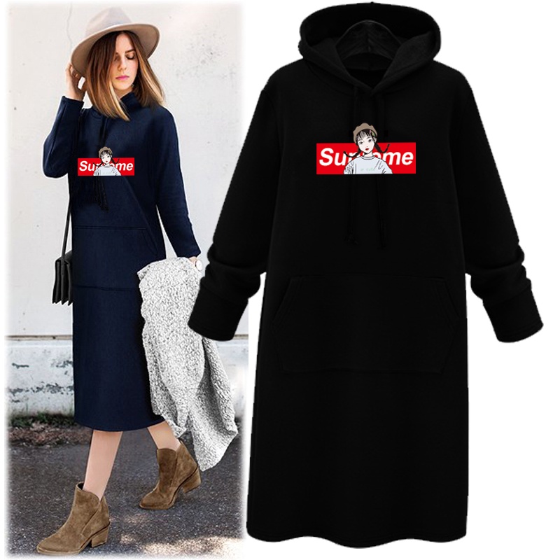 Áo Hoodie Vải Cotton Màu Xám Hồng Ấm Áp Thời Trang Cho Nữ