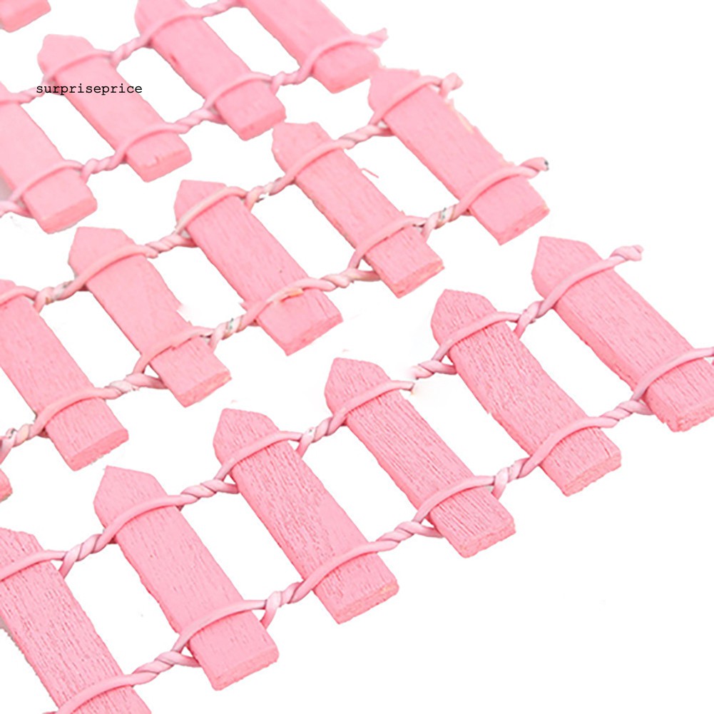 Bộ 5 mô hình hàng rào gỗ mini trang trí cảnh sân vườn