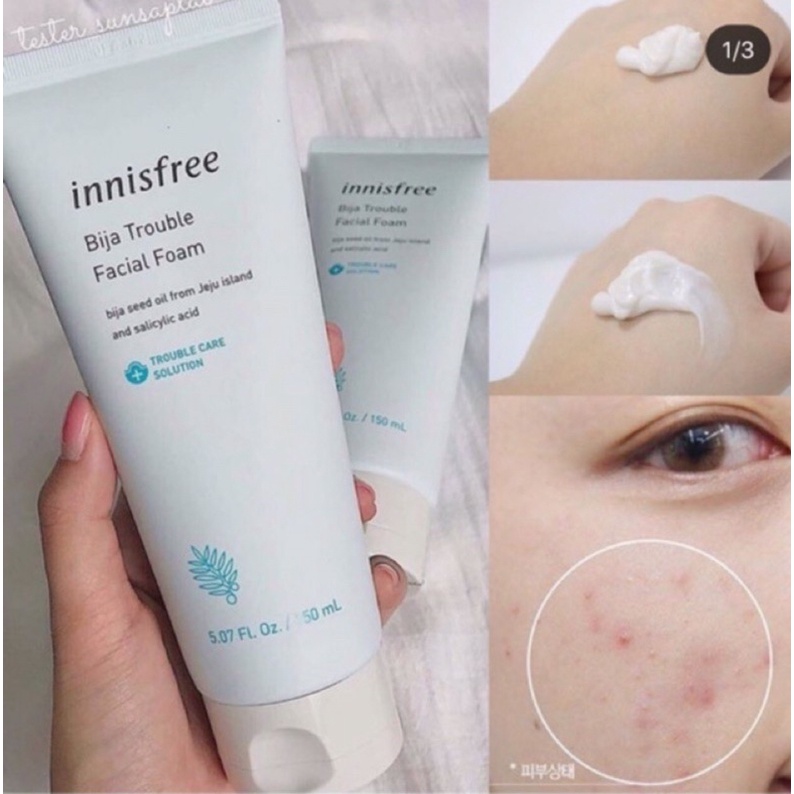 Sữa Rửa Mặt Innisfree Jeju Bija Trouble Facial Foam 150ml