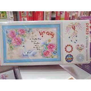 TRANH ĐÍNH ĐÁ VỢ CHỒNG DF829 (70 x 45 cm)