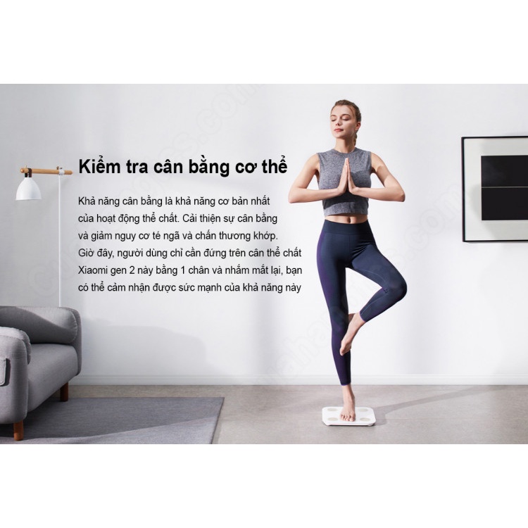 Cân Điện Tử Xiaomi Smart Scale 2 - Bảo hành Chính hãng